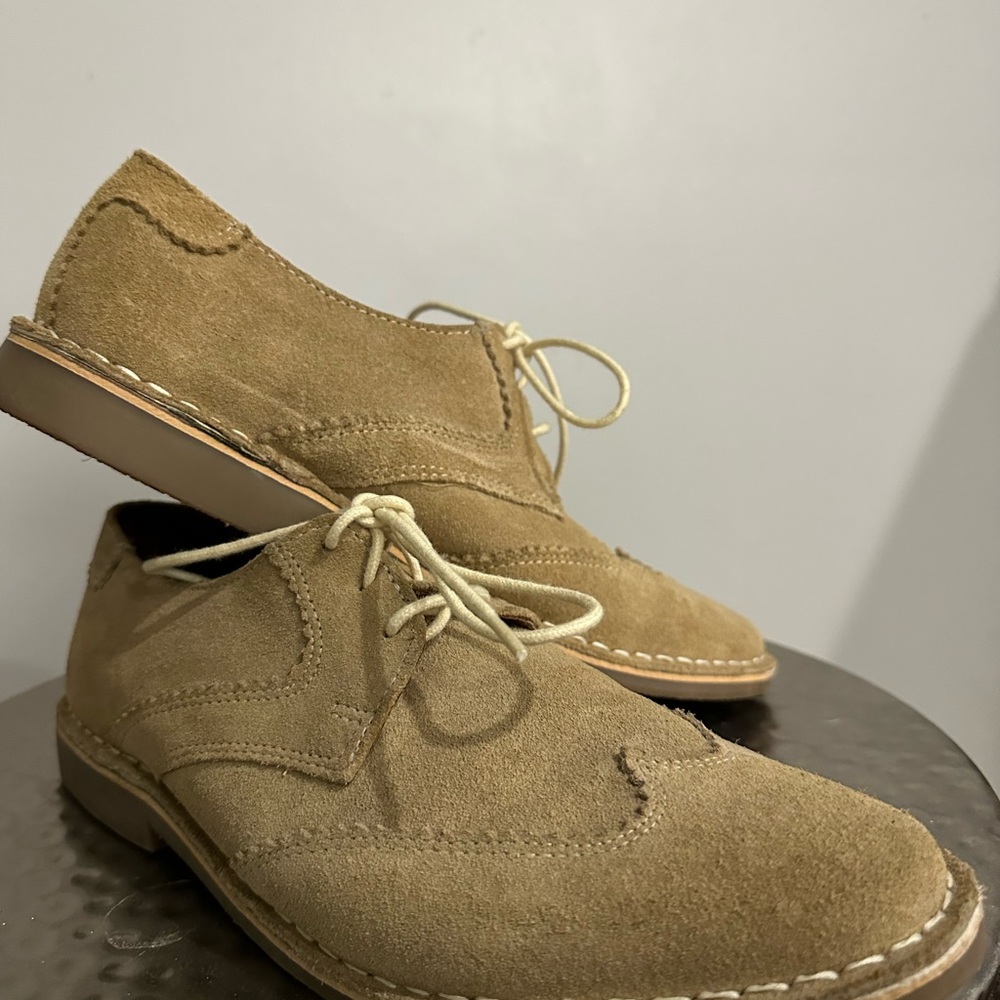 Studio Ink Men's Tan Suede Oxford Shoes Size 9